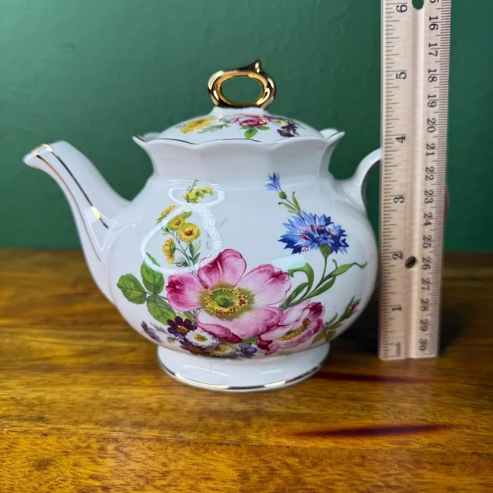 Vintage James Sadler Tea Pot Made in England 1950s Teapot